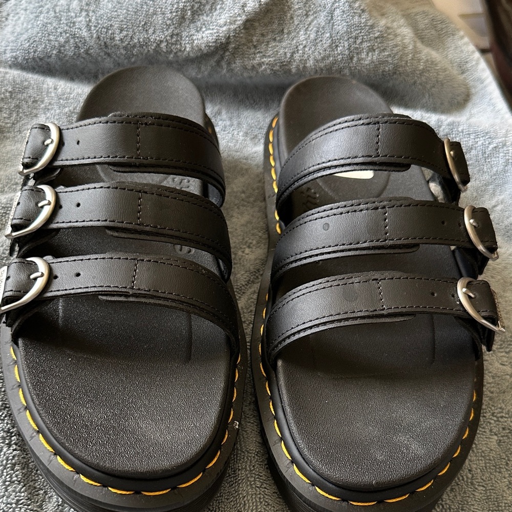 Dr. Martens Black Textured Footwear